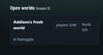 The list of open Forever worlds